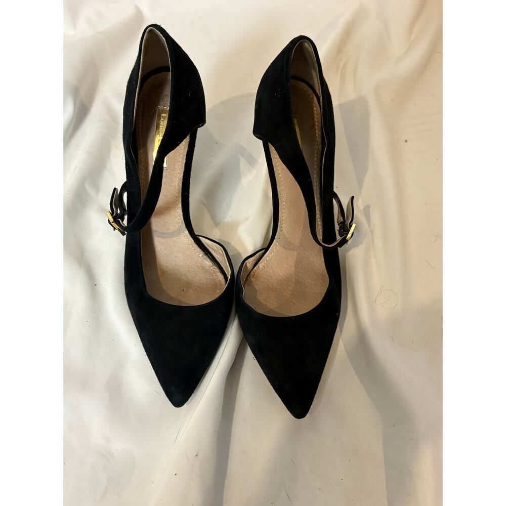 Louise et Cie Black Suede d’Orsay Stilettos